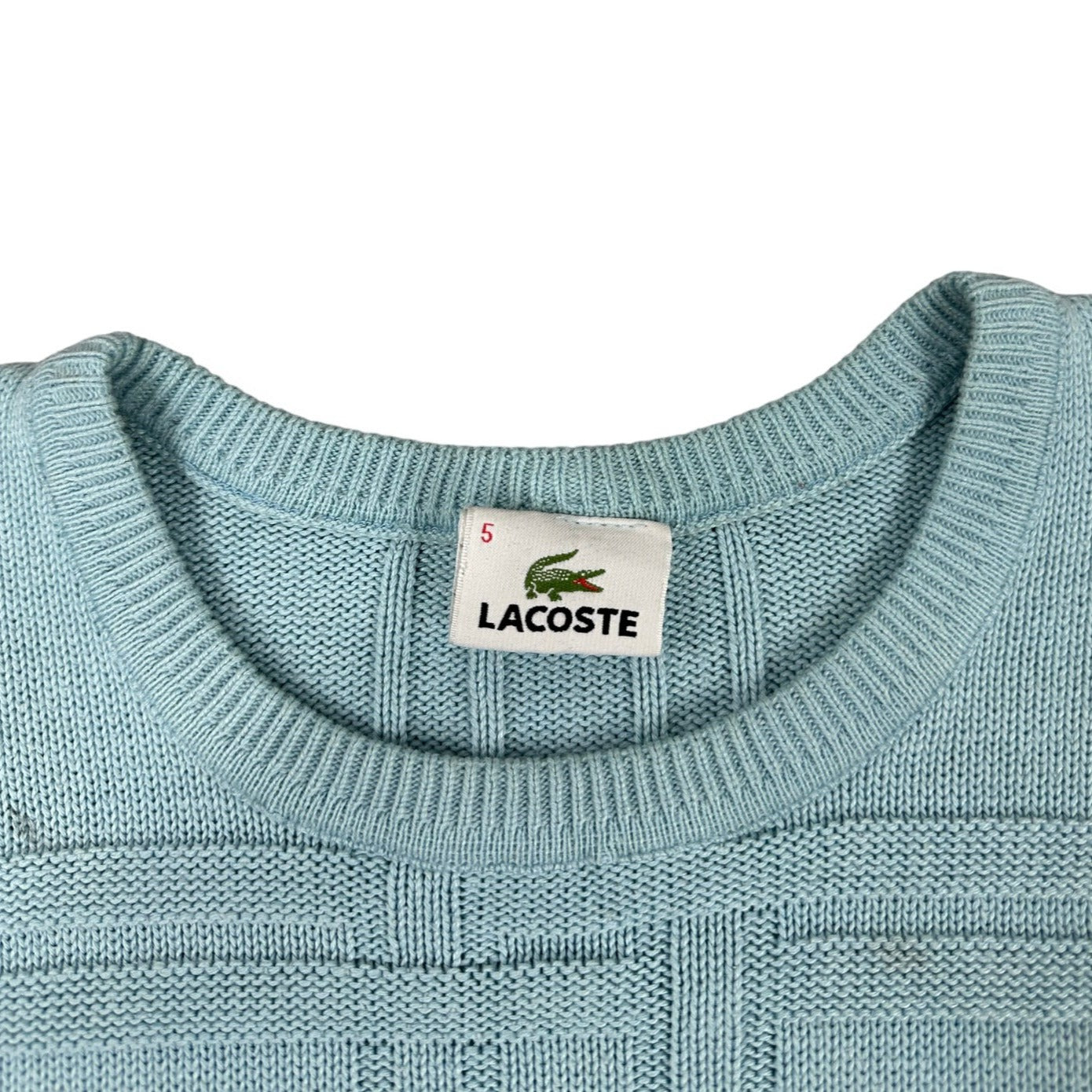 Vintage Lacoste babyblue knit Sweatshirt