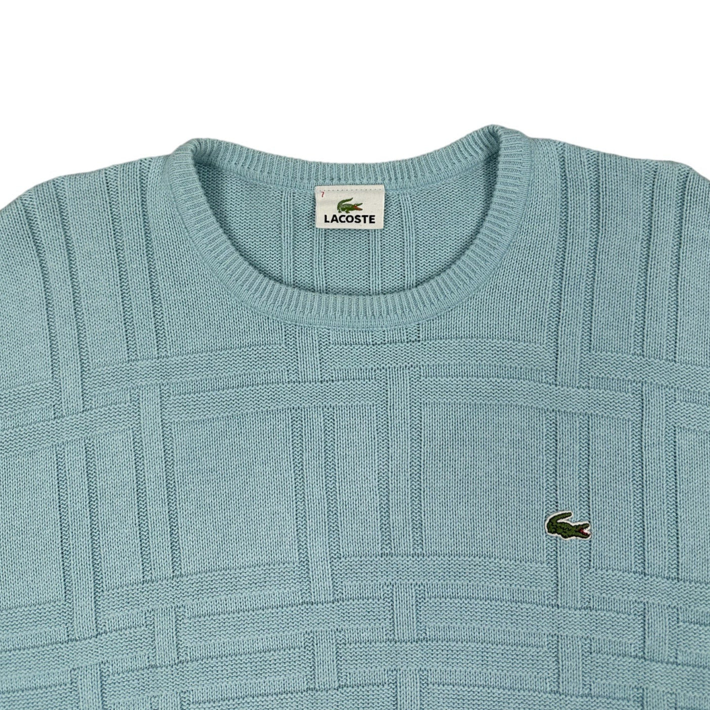 Vintage Lacoste babyblue knit Sweatshirt