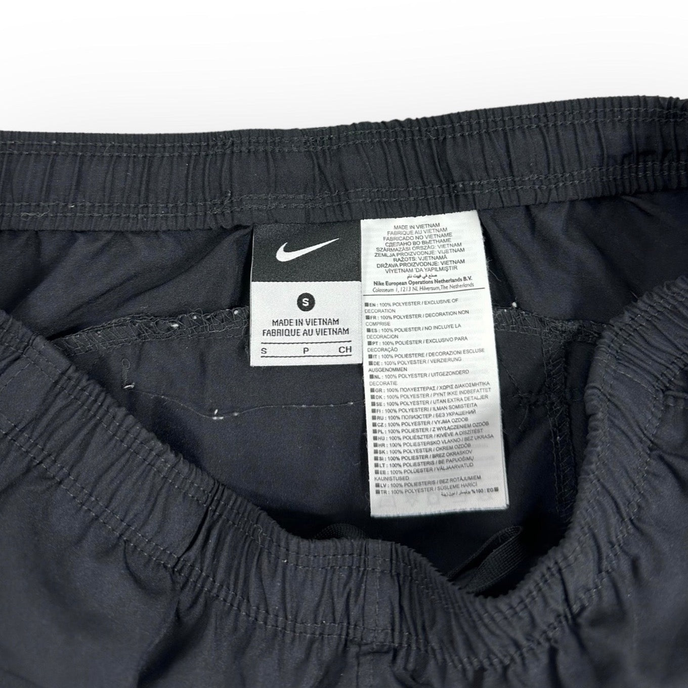 Nike Vintage black reflective Trackpants